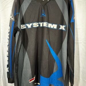 System X Black and Blue Paintball Jersey